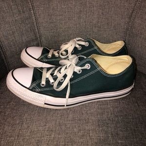 CONVERSE Dark Green Low-Top Sneakers